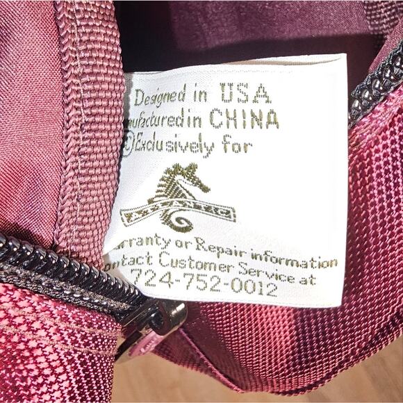 Atlantic Crossbody Sling Bag in Purple Burgundy Backpack - Picture 5 of 8